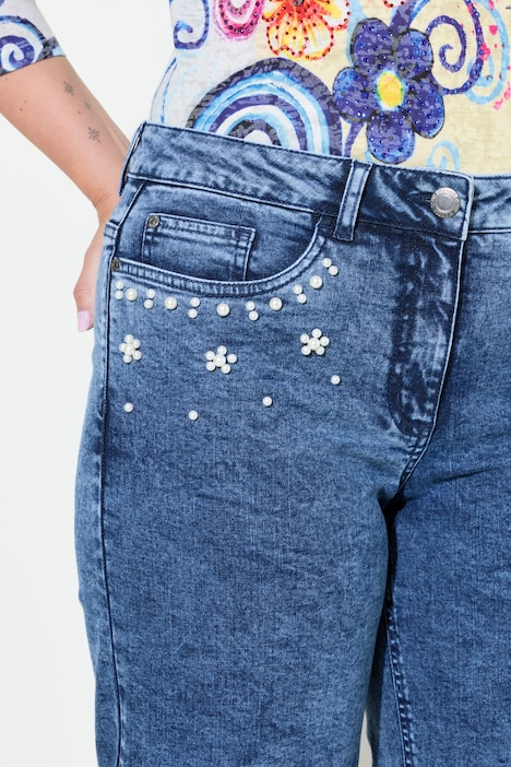 Jeans-Culotte, Wide Legs, 5-Pocket, Moon Wash