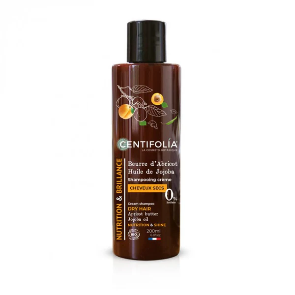 Centifolia Shampoing Crème Cheveux Secs 200 mL