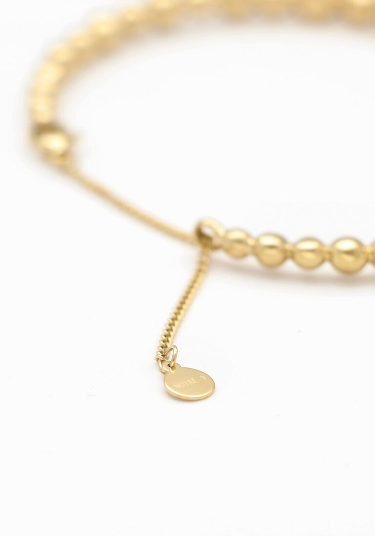 NOTRE-V gouden notre-v armband bangle stone multi