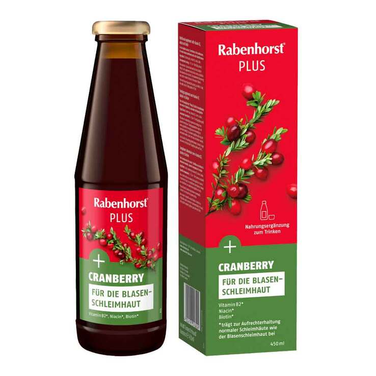 Rabenhorst Cranberry Plus Saft, 450 ml