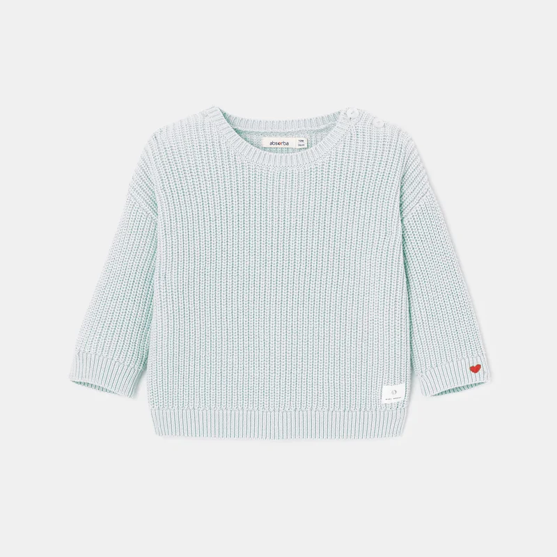 Pull tricot maille perlée bleu mixte Absorba Bleu