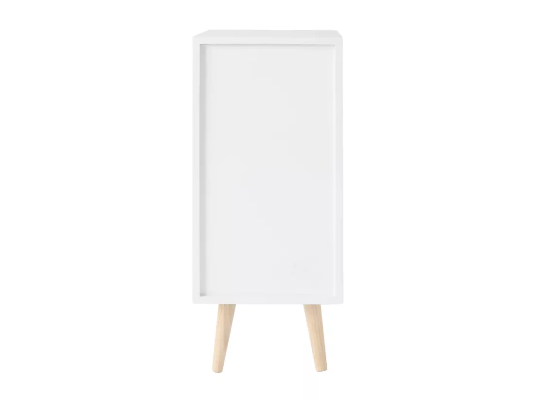 Commode en bois à 3 Tiroirs Chambres d'enfants Tissu moderne et coloré