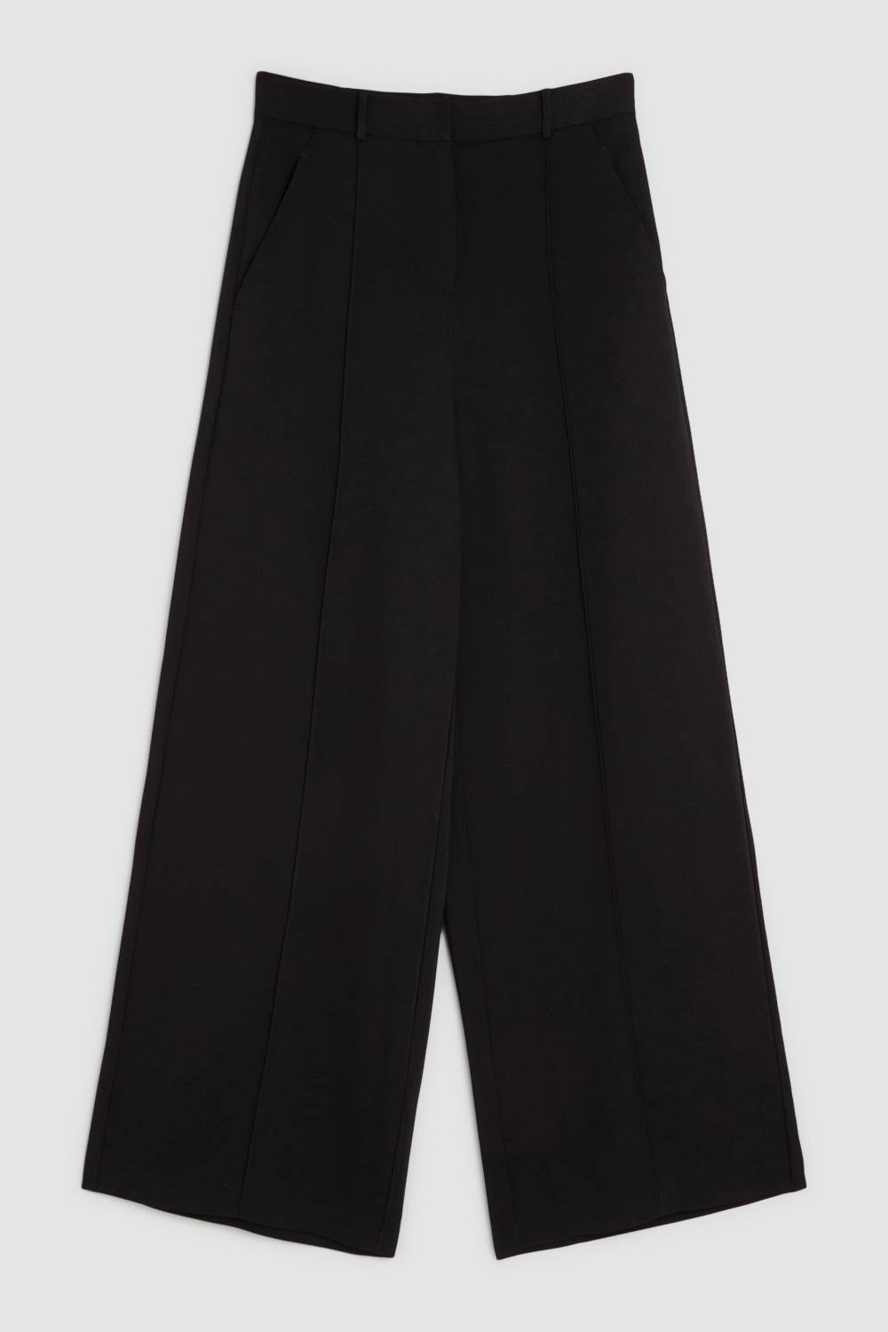 KarenMillen Pantalon Large Petite Premium en Crêpe de Viscose Tissé