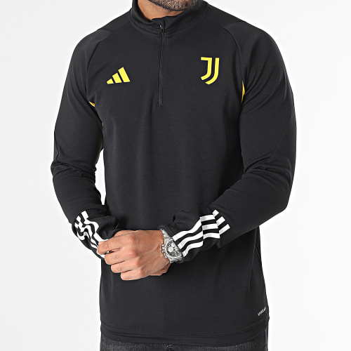 Maillot Manches Longues A Bandes Juventus HZ5052 Noir