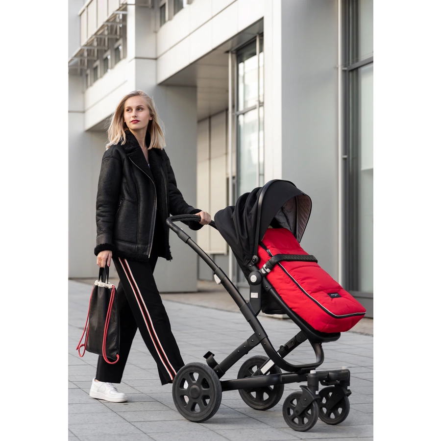 Werner Christ Baby Lammfellfußsack CORTINA chili red
