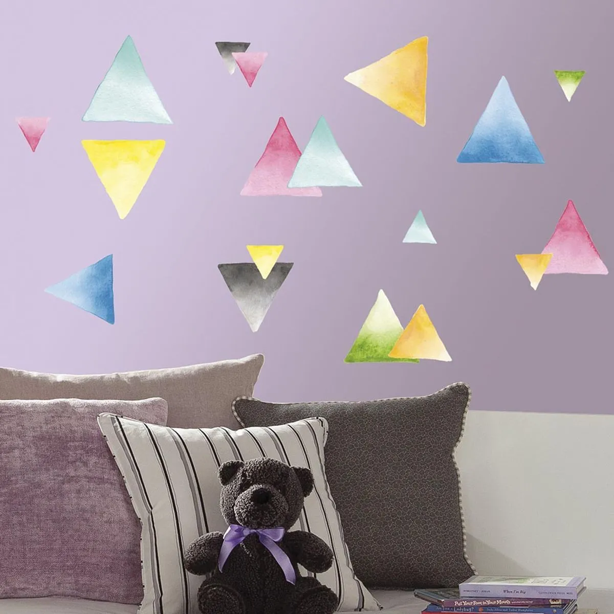 Thedecofactory Stickers Triangles Aquarelle