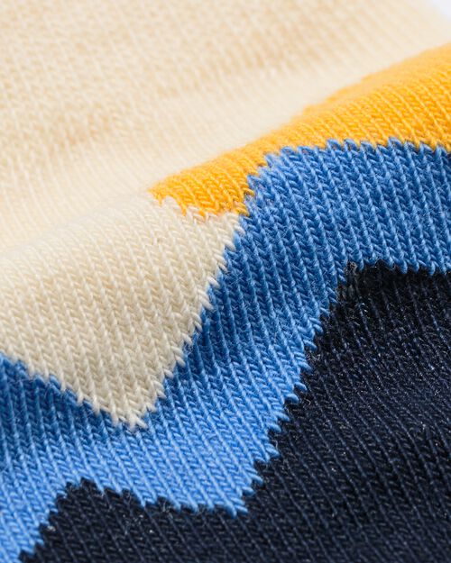 chaussettes en coton hiver - 5 paires bleu foncé