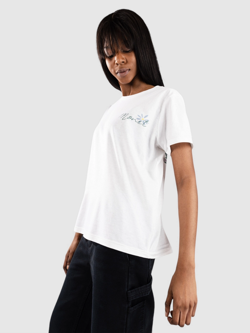 Monet Skateboards Same Roots T-Shirt white cap off white