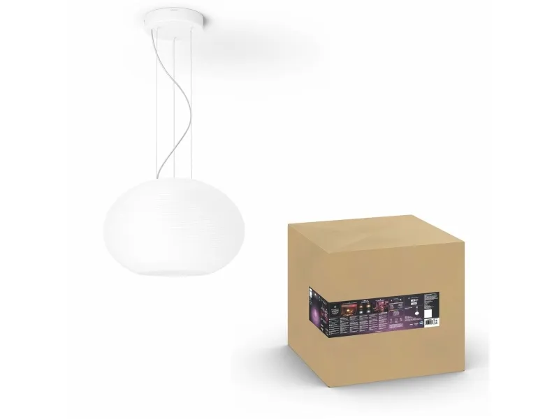 Philips Hue White Color Ambiance Flourish  Pendel - Hvid BT