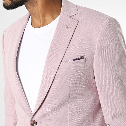 Veste Blazer B7065 Rose Chiné