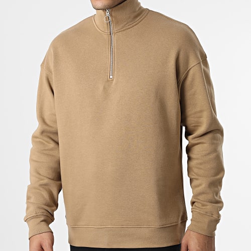 Sweat Col Zippé Oversize Large Brink Camel