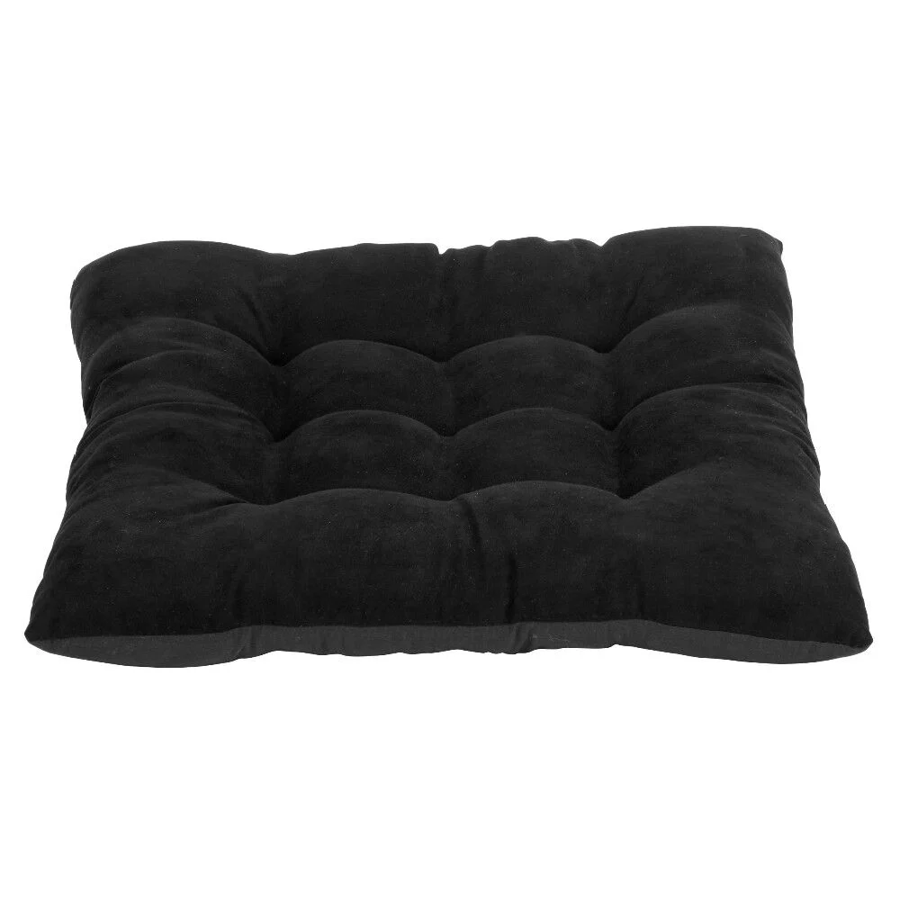 Dessus de chaise matelassé noir