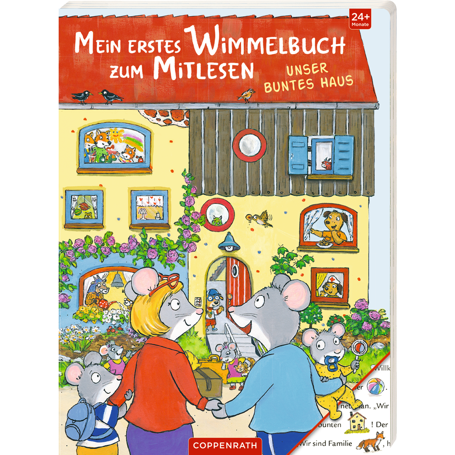 SPIEGELBURG COPPENRATH Mein 1. Wimmelbuch zum Mitlesen: Unser buntes Haus