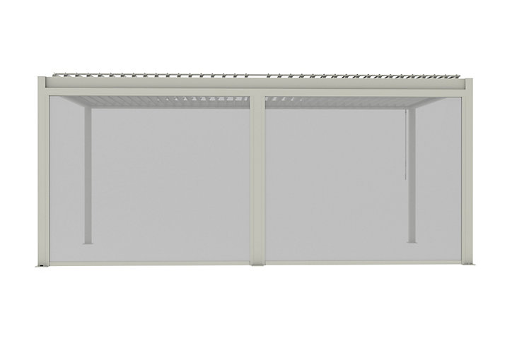 Store façade pour pergola Cameo blanc mat l. 2,88m