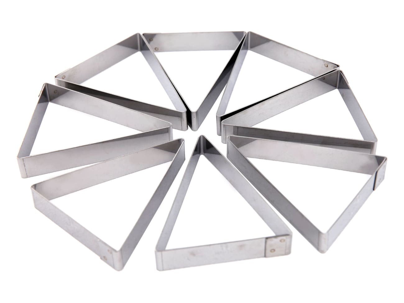 Tarte en triangles individuels - Huit triangles à tarte - Matfer