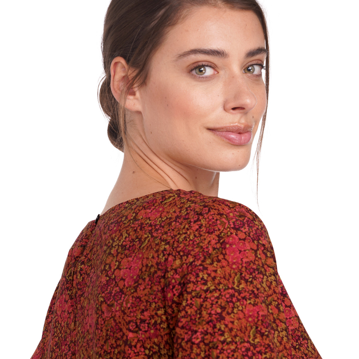Gina Benotti Damen Kleid mit Blumen-Muster lila / pink / bunt
