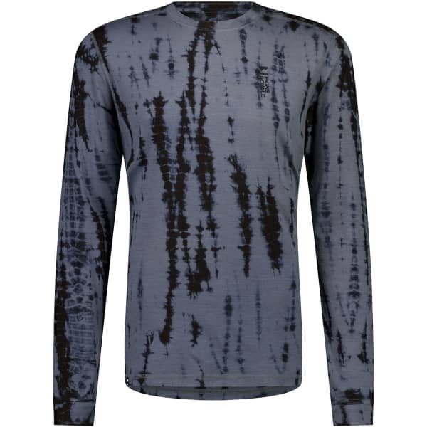 T-shirt thermique MONS ROYALE CASCADE MERINO FLEX 200 LS GARMENT DYED-GREY TIE DYE