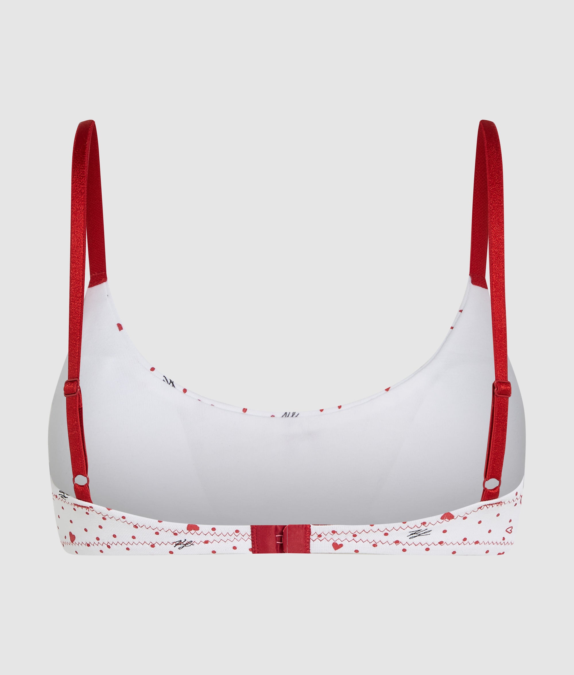 Bralette met hartjesprint