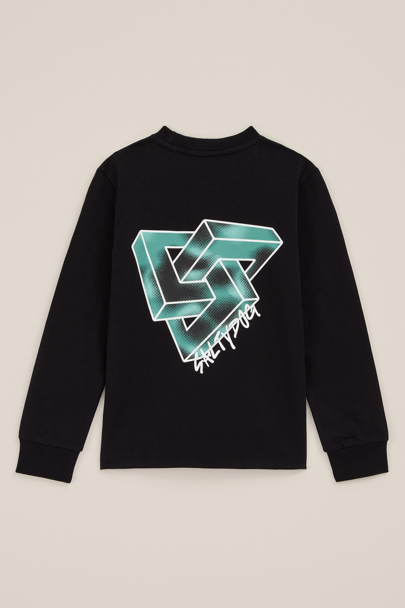 Jongens T-shirt met opdruk WE Fashion Zwart