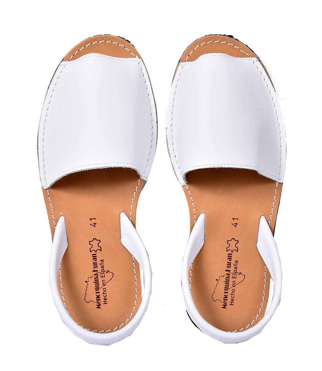 Sandale Nu Pieds Femme PREMIUM CUIR- Chaussure d'été Qualité et Confort - 550 BLANC