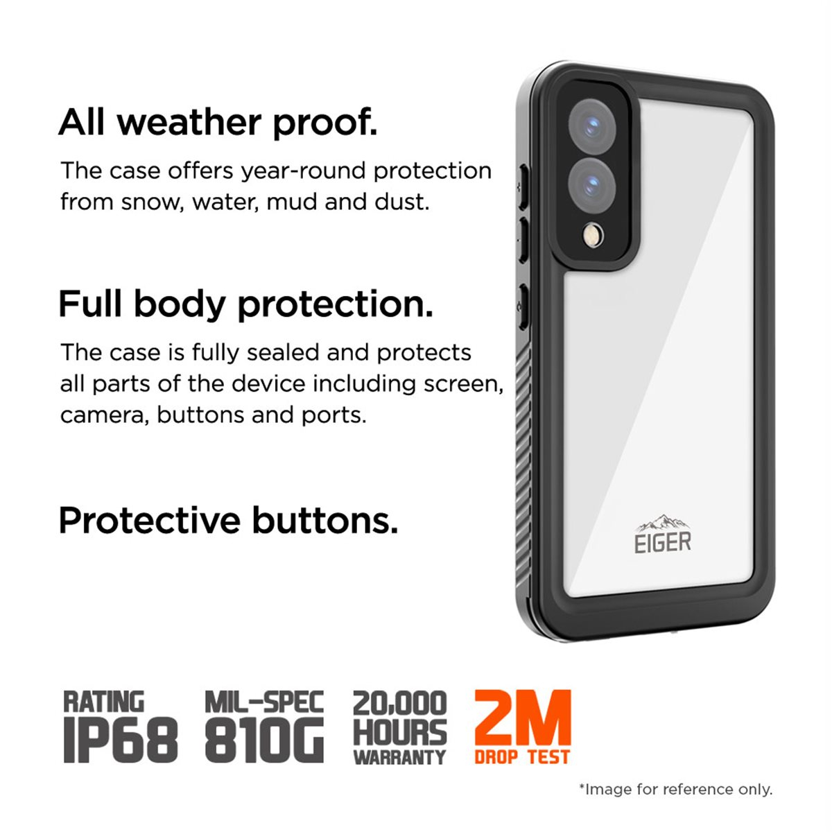Samsung Galaxy S25 Edge Avalanche Case Wasserfeste Outdoor Schutz Hülle IP68 (EGCA00798) - Schwarz