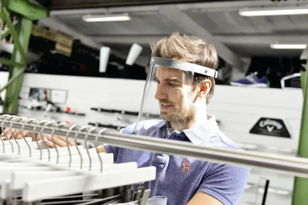 Ansigtsvisir Durable med vippefunktion - CE-mærket visir (1 stk.)