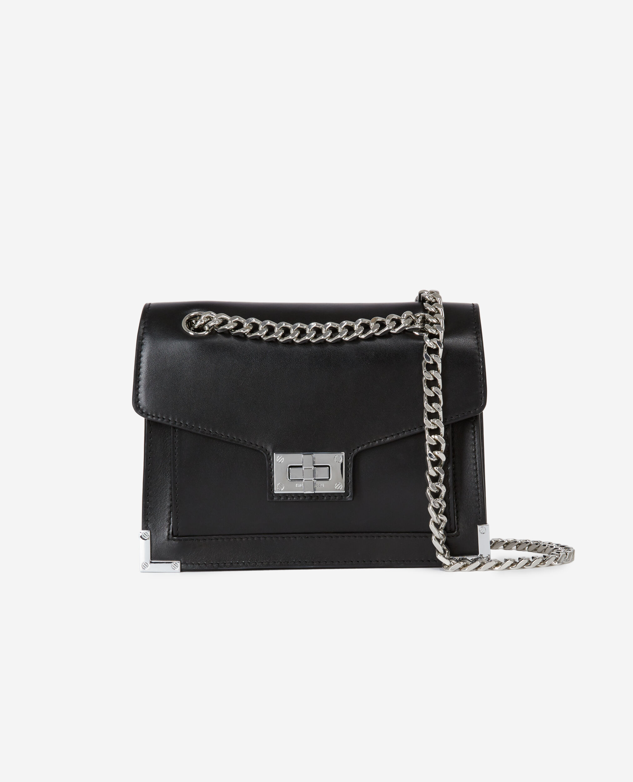 Sac Emily Chaine small en cuir noir