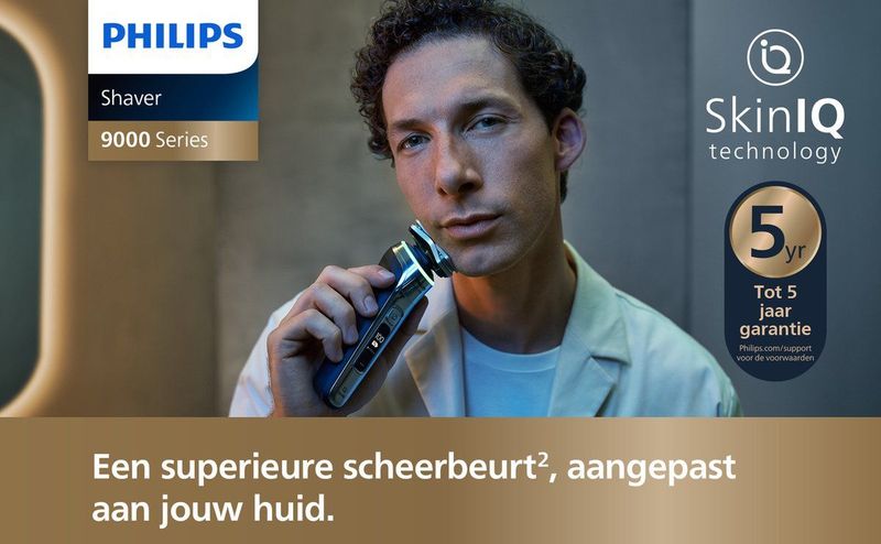 Philips - S9974/35 - Elektrisch Scheerapparaat - Zilver - Met Trimmer