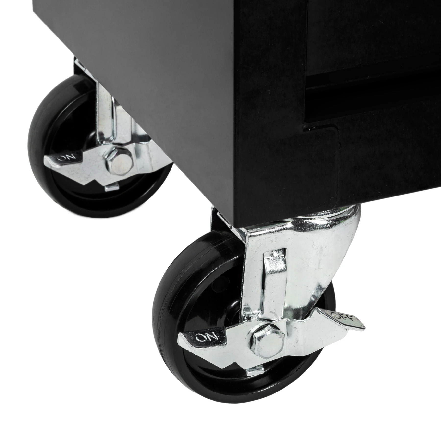 tectake® Werkzeugwagen, 5 kugelgelagerte Schubladen mit Antirutschmatten, zentrale Sicherheitsverriegelung, Rollen Ø 100 mm