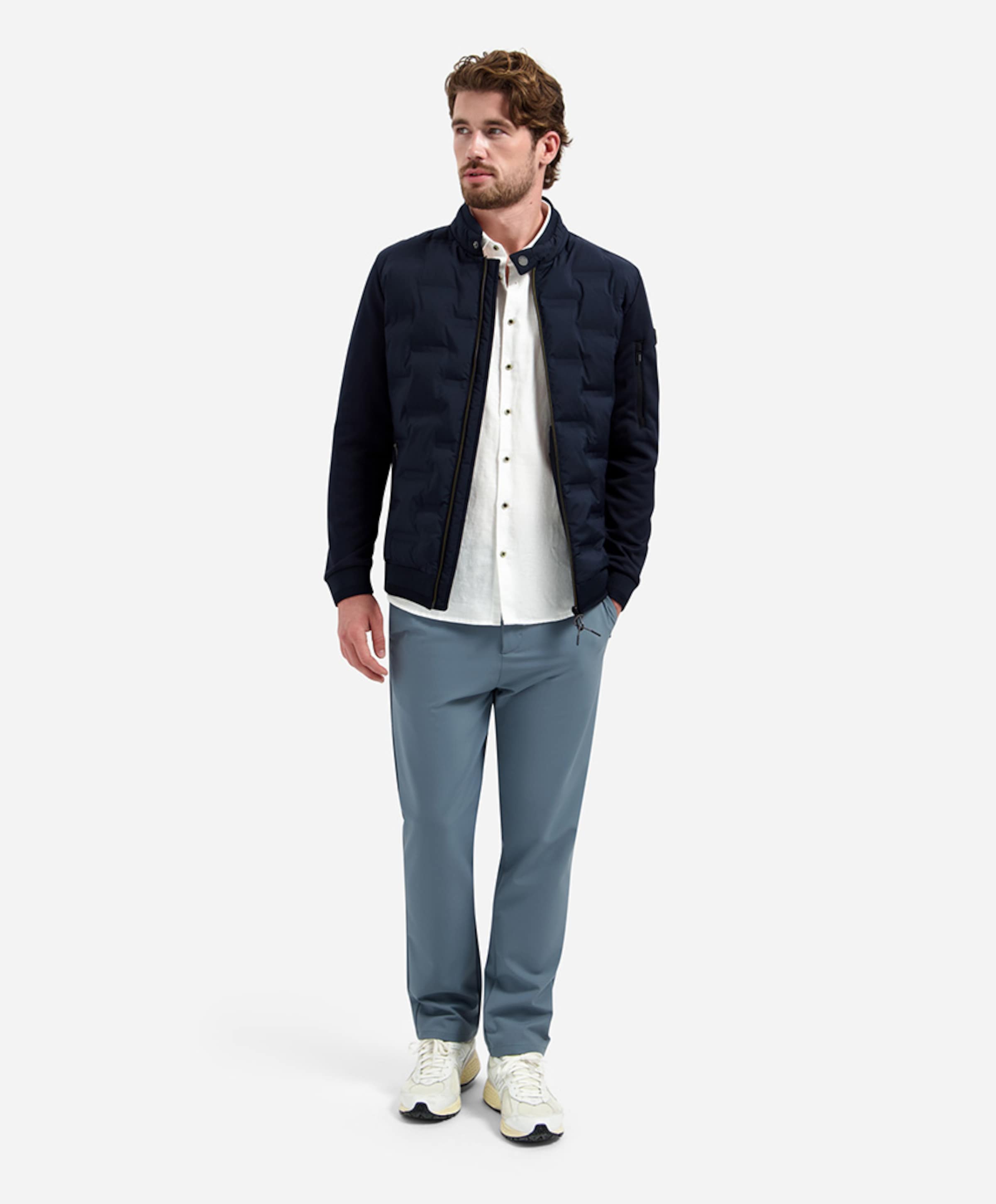 No Excess Heren jas blauw