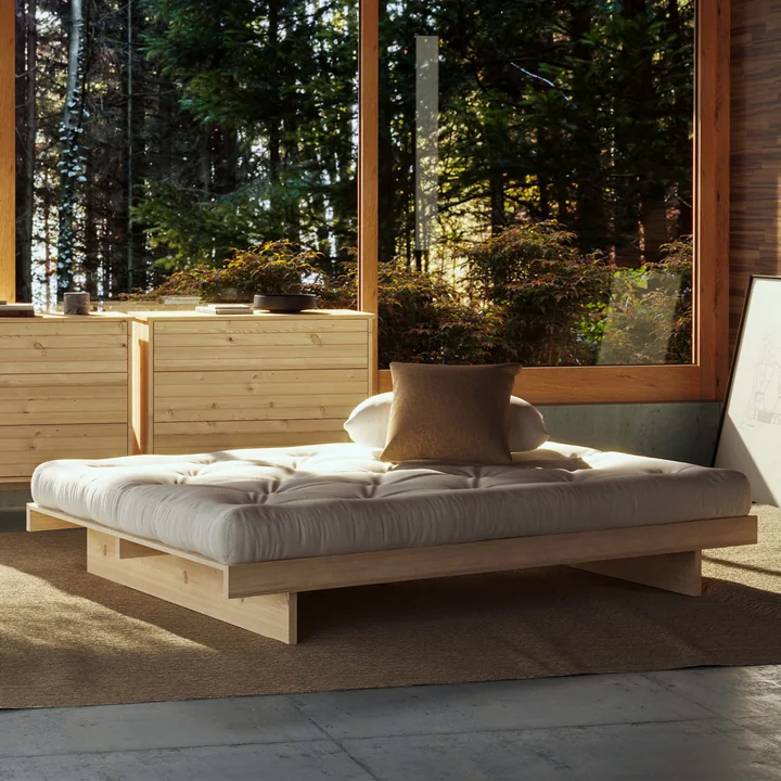 Karup Design - Kanso Bett, 180 x 200 cm, Kiefer natur