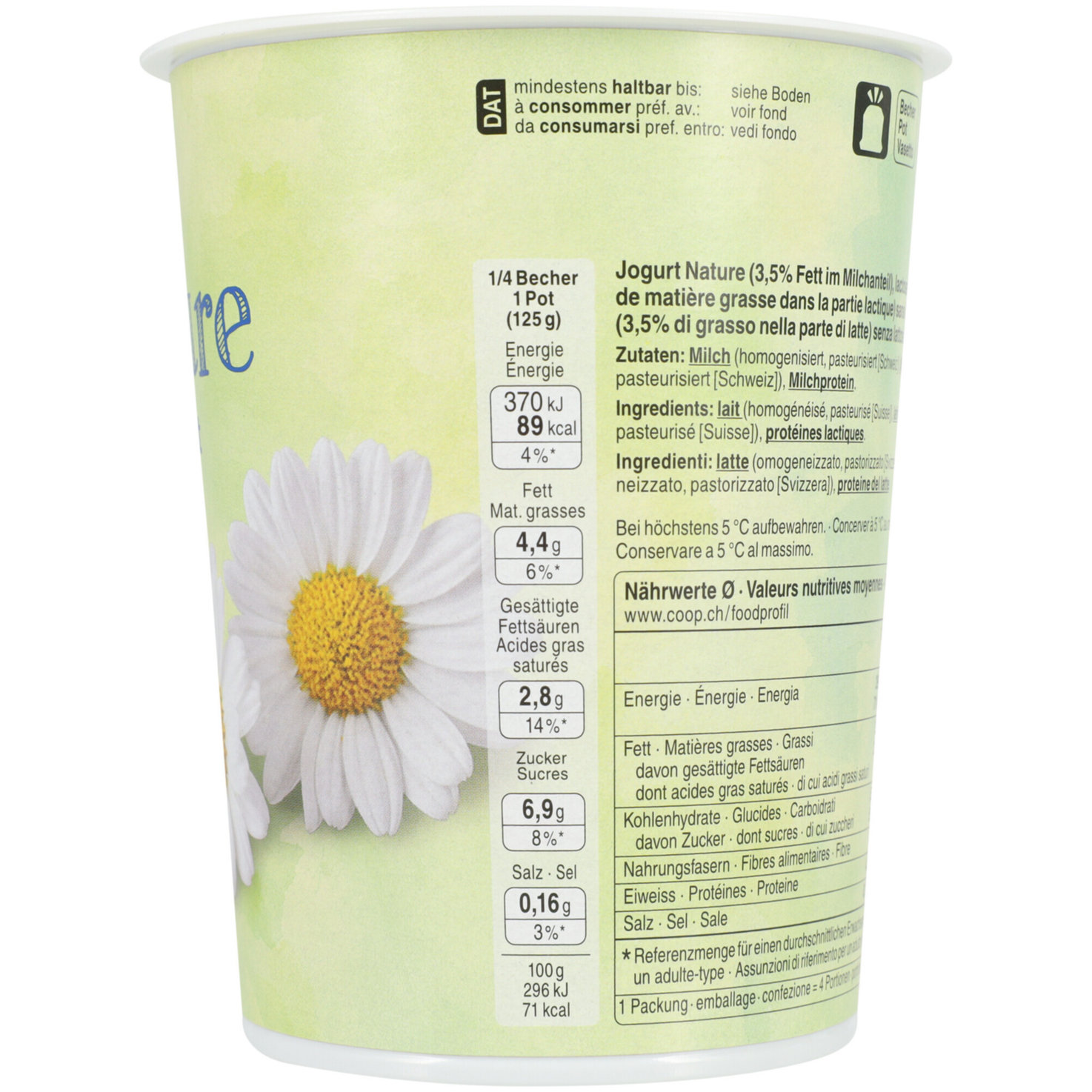 Free From Joghurt Nature lactosefrei