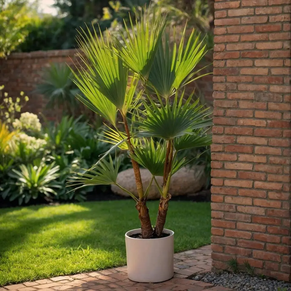 Mexicaanse waaierpalm - Washingtonia robusta - Hoogte 70-90cm - ⌀21cm