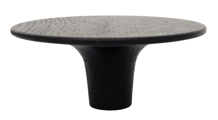 Træknop Ø115 mm sort