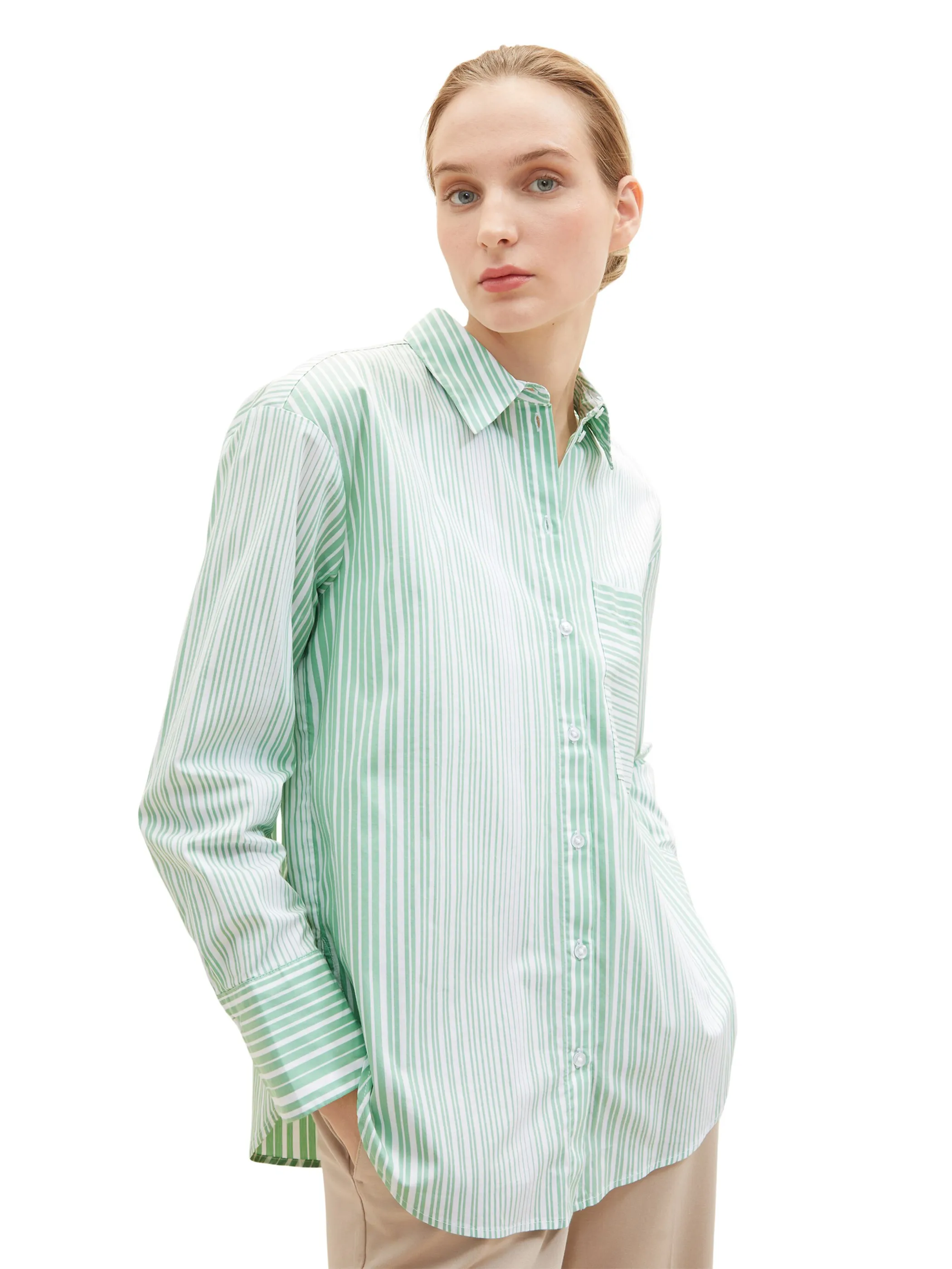 Damen Bluse im Streifenlook