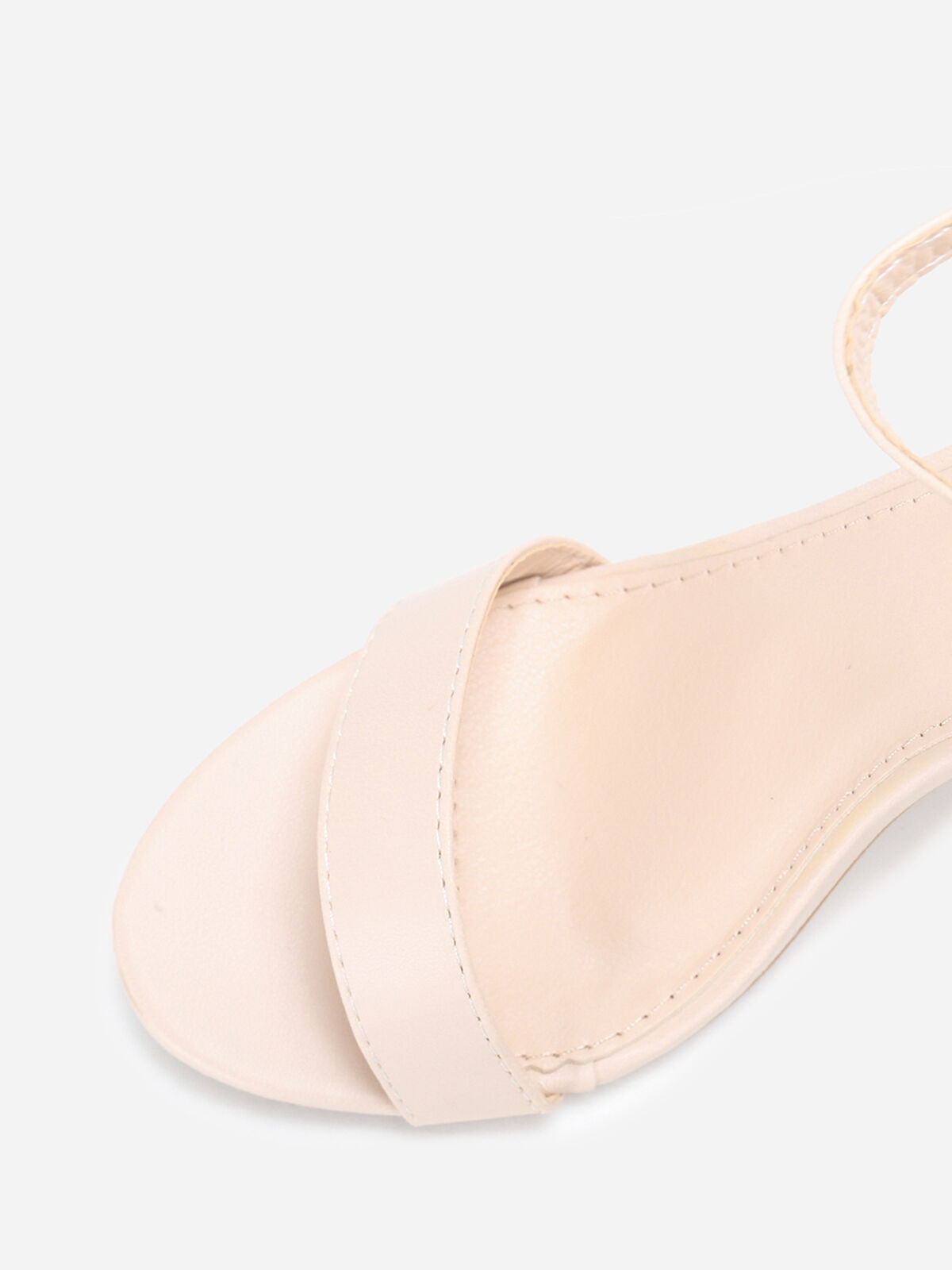 Sandales à foulard satiné imprimé- Beige
