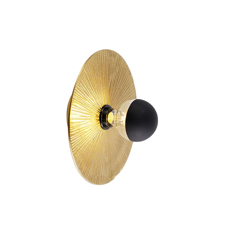 Oosterse plafondlamp goud rond - Konge