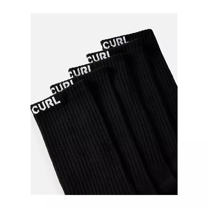 Chaussettes RIPCURL Brand Crew Sock 5-Pk Black