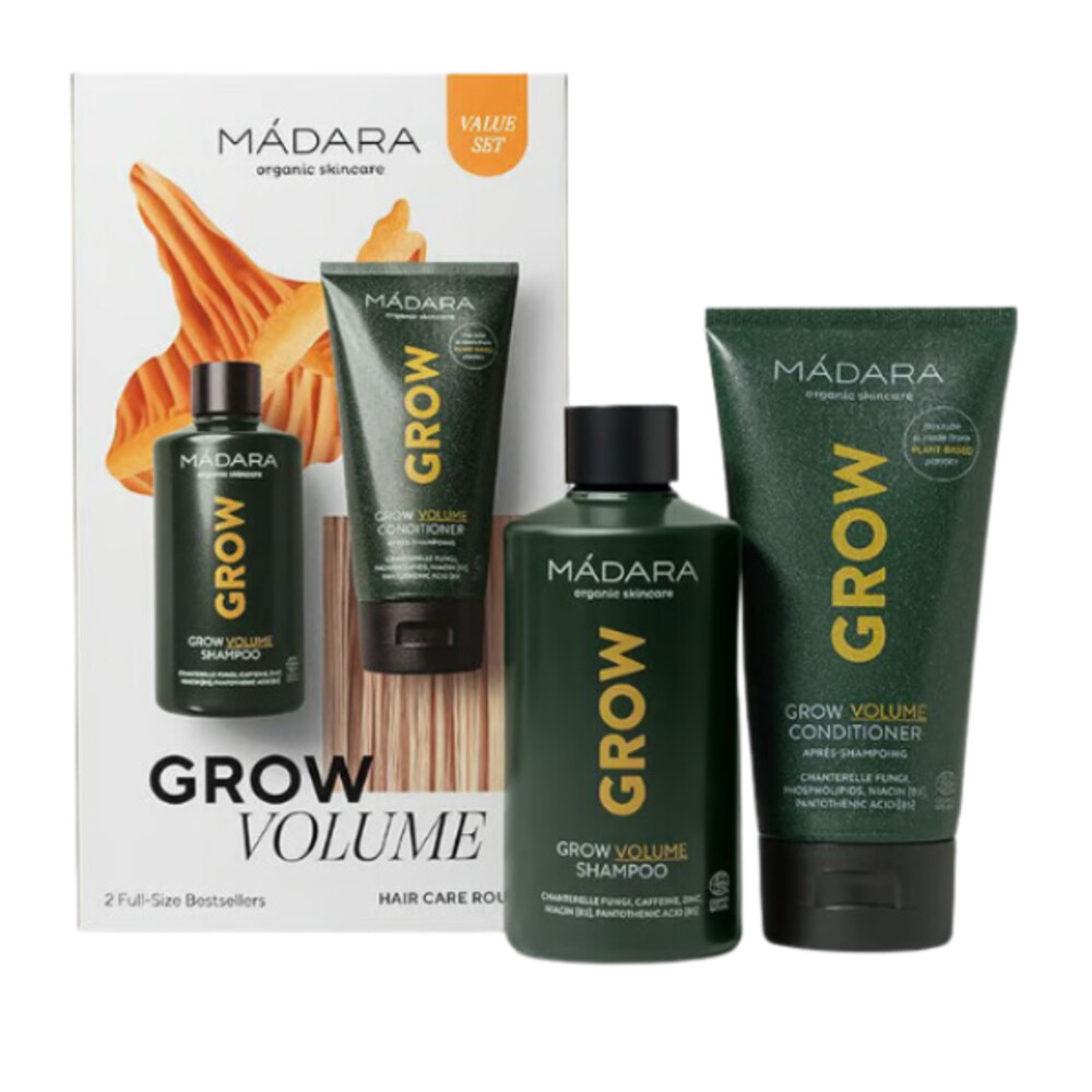 Madara Grow Volume Hair Care Bestsellers Set4 stuks