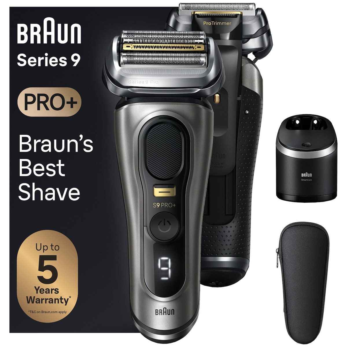 Braun Series 9 PRO+ barbermaskin 9565cc (grafitt)