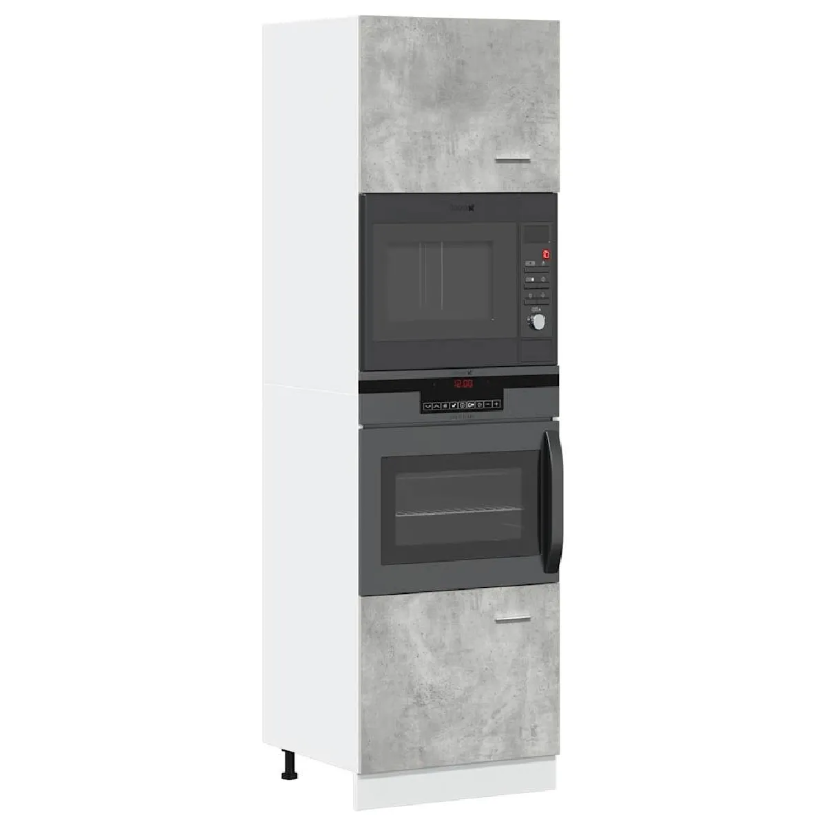 vidaXL Armoire à micro-ondes - Gris béton