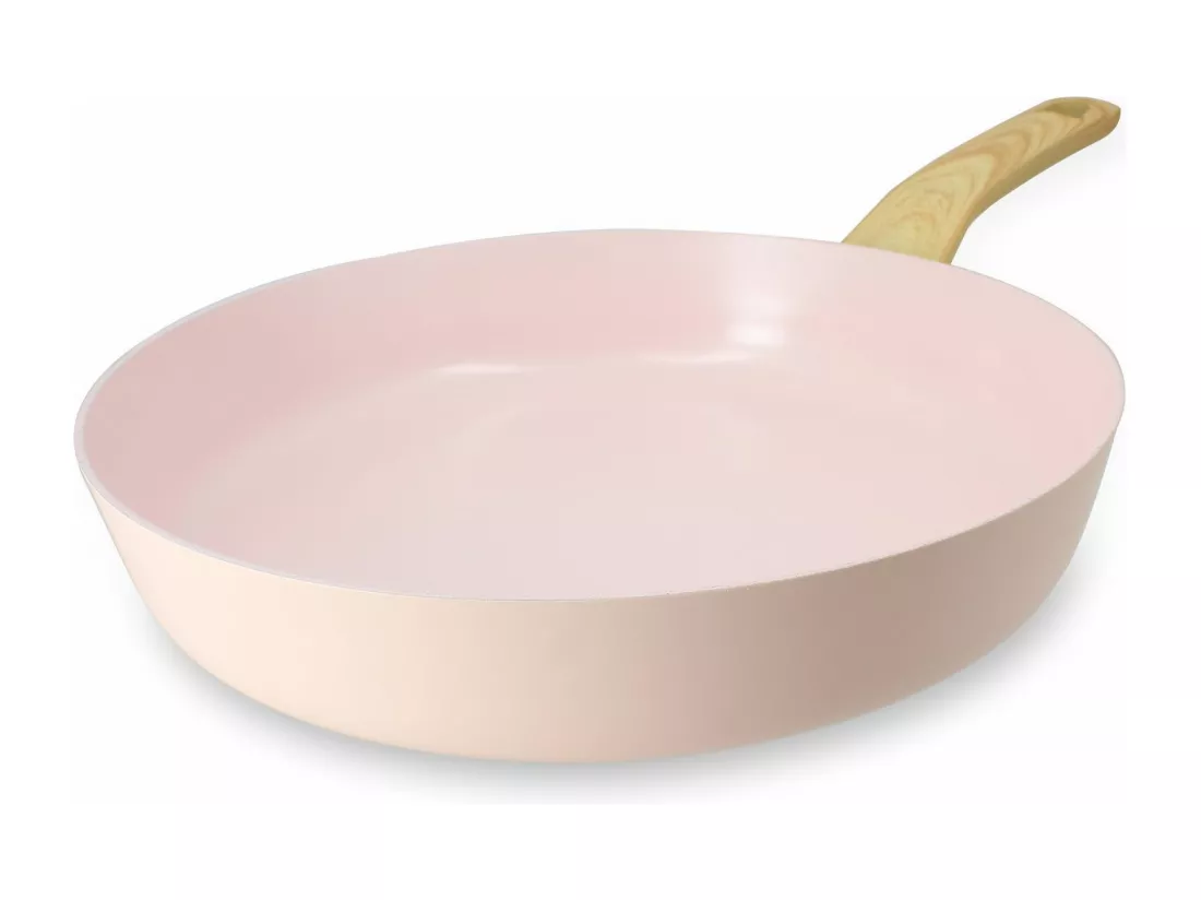 Menastyl - Poele Rose 28cm En Aluminium Recycle Induction