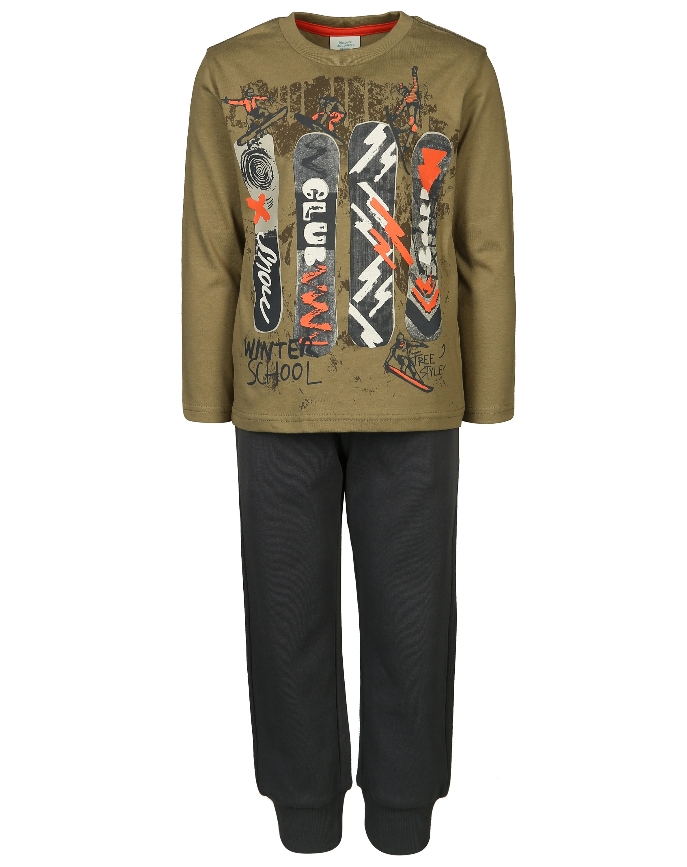 Sweatshirt BOARDS mit Sweathose in olive
