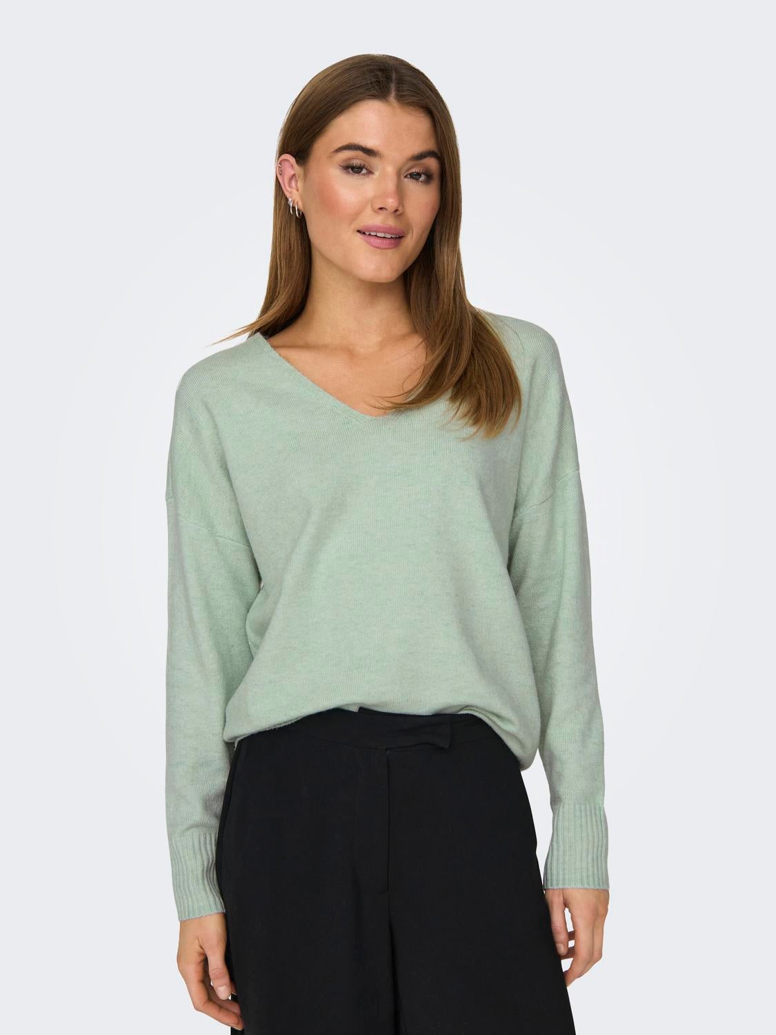 ONLRICA Strickpullover Subtle Green