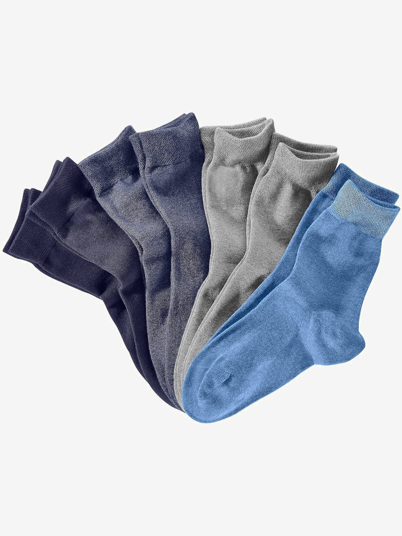 Chaussettes emballage pratique : 7 paires de socquettes en boîte