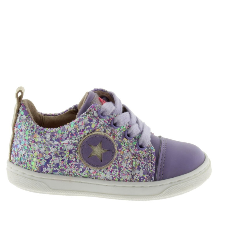 Acebos Acebos Pisa Paillettes Lila Zip