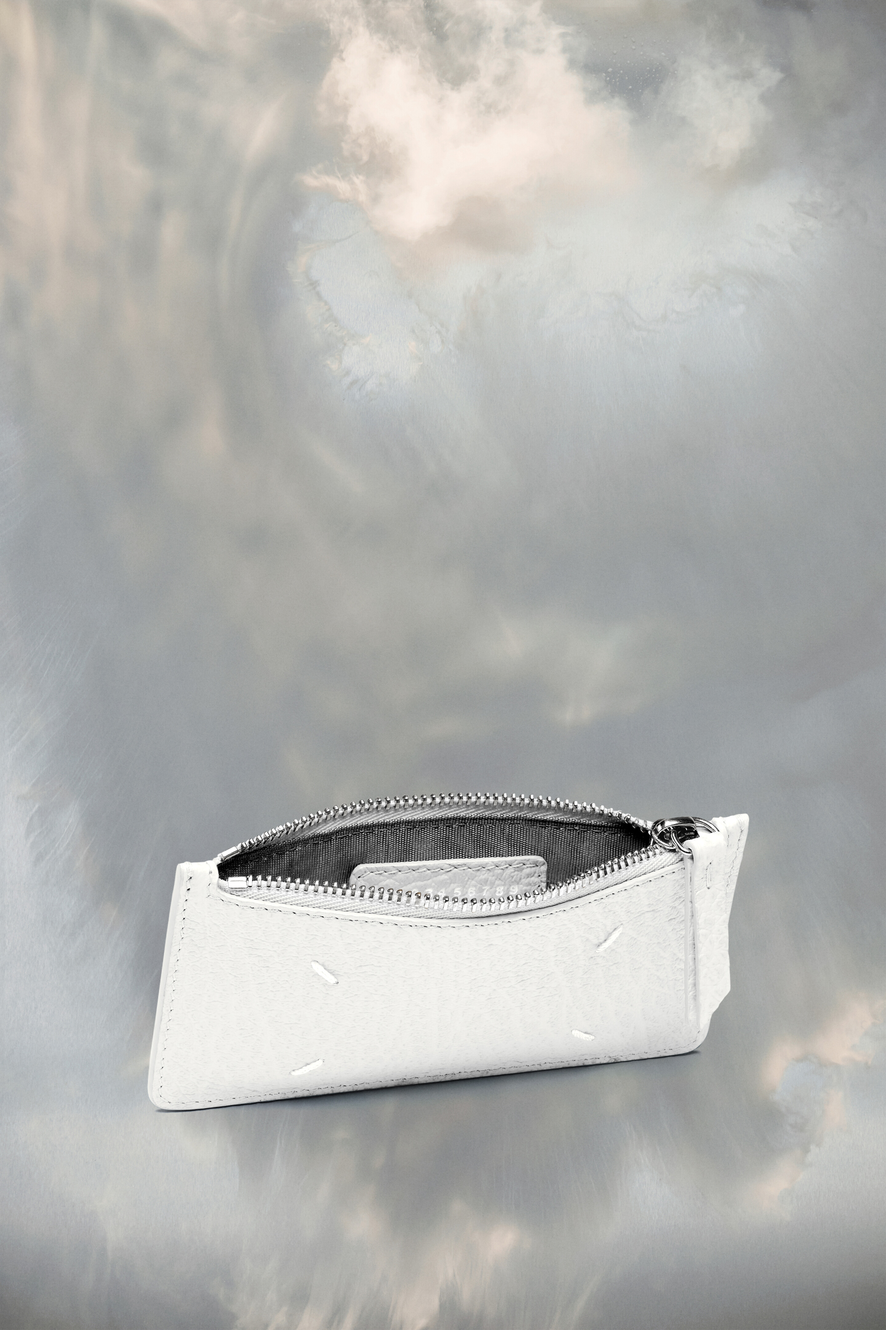 Portefeuille porte-cartes Four stitches Blanc