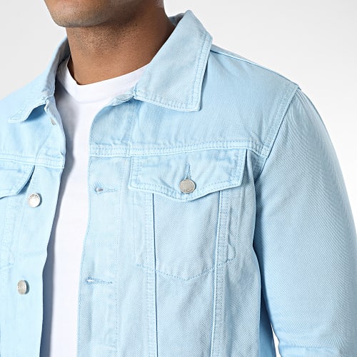 Ensemble Veste En Jean Et Jean Slim Fit Bleu Clair