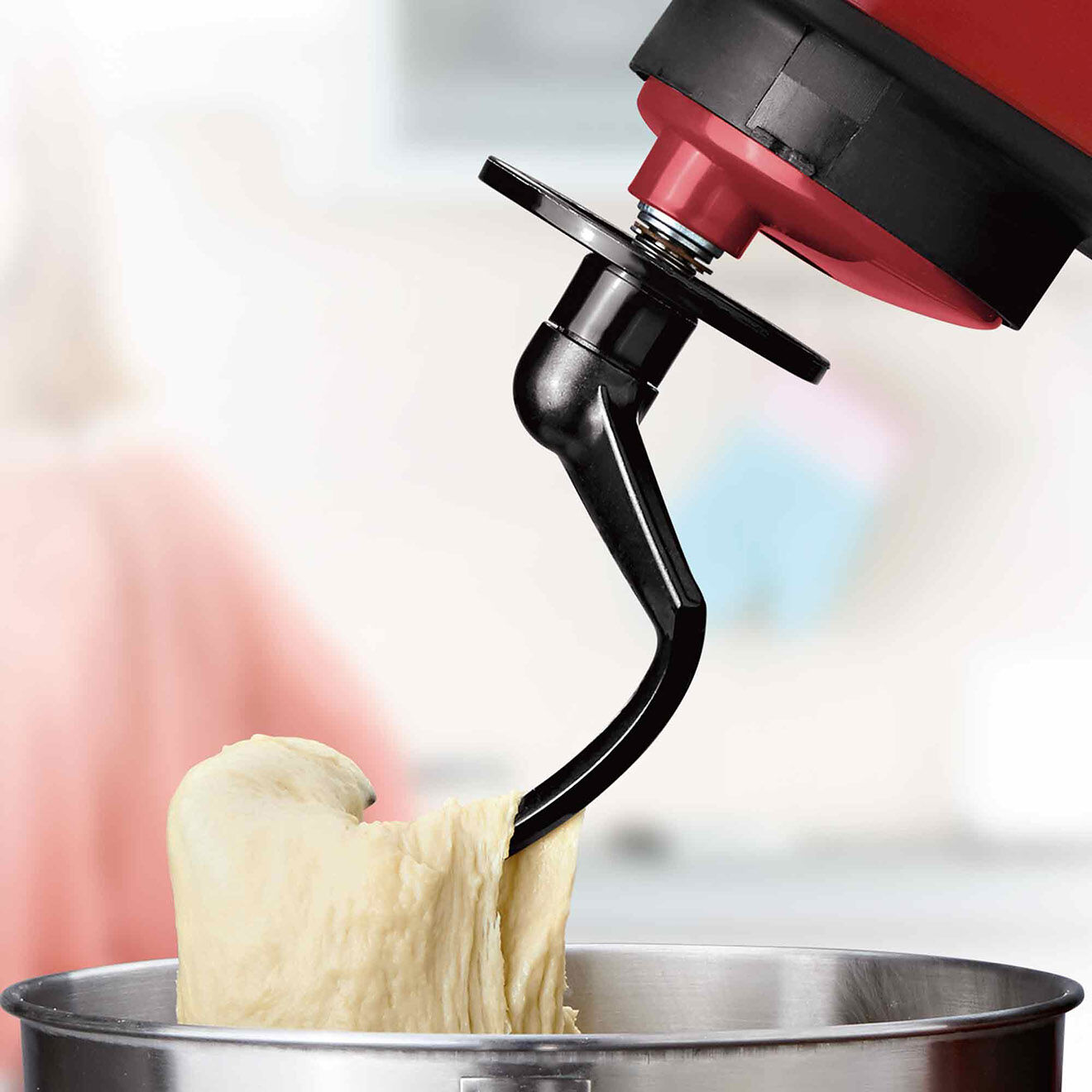 Kitchencook Robot pétrin avec bras amovible à 35° rouge - 1.5 L