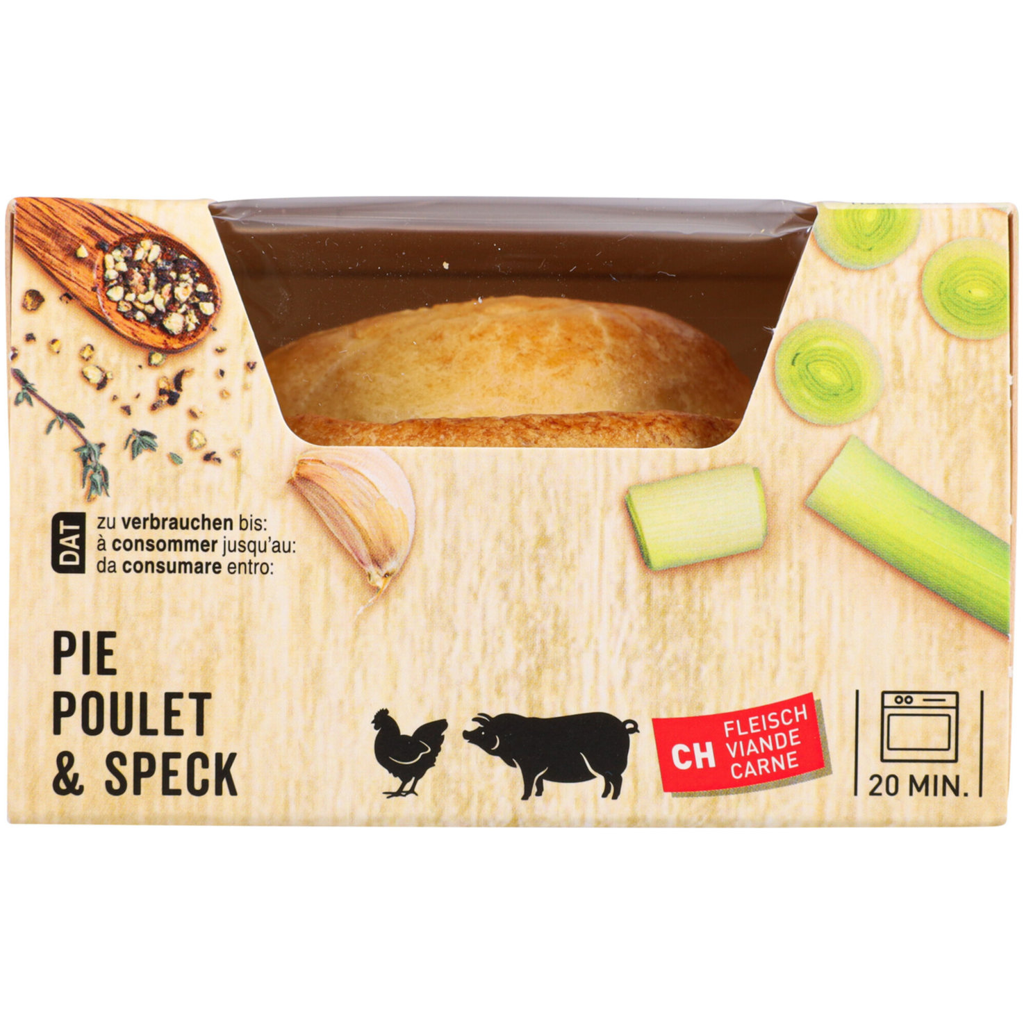 Betty Bossi Pie Poulet & Speck 1 Stück